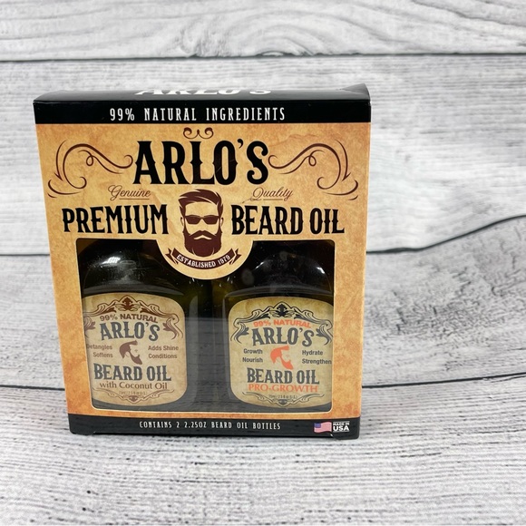 Arlo's Other - Arlos Premium Beard Oil Set 2 bottles NWT